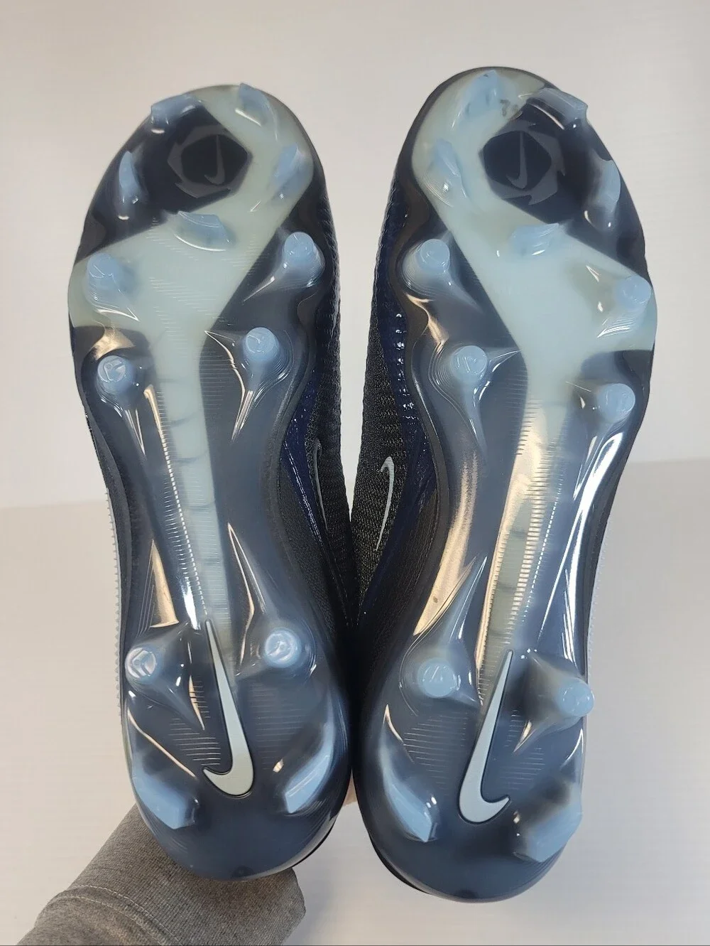 NEW Sz 12 Nike Phantom 6 High Elite Shadow Pack FG Cleats Black Blue HJ2147-003